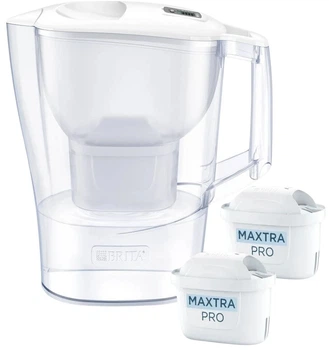 Dzbanek filtrujący Brita Aluna Biały + 2 wkłady Maxtra Pro Pure Performance