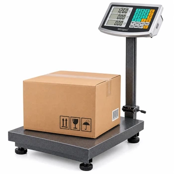 Платформенные торговые весы Wimpex WX-350 до 350 кг, платформа 40х50 см, аккумулятор 6 В