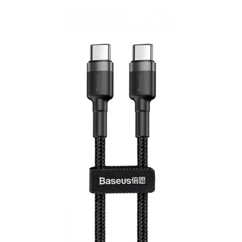 Кабель Baseus Cafule USB Type-C 3A 60W 1 м Grey/Black