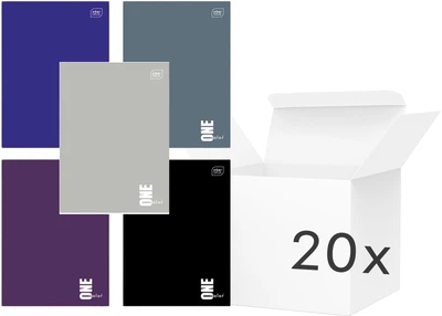 Zestaw notatników Interdruk One Color w klatce A6 50 arkuszy 20 szt (5902277351159)