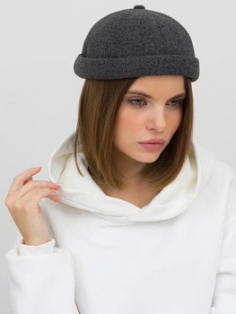 Кепка VILSS Empty Cashmere Doker VL-2229-077-E-M 57-59 Темно-серая (ROZ6501064596)