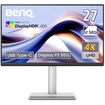 Монітор 27" BenQ Mac Monitor MA270U Silver (9H.LMWLB.QBE)
