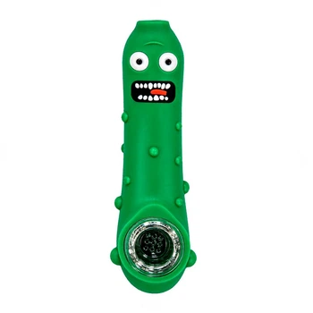 Силиконовая Трубка Для Курения Pickle Rick