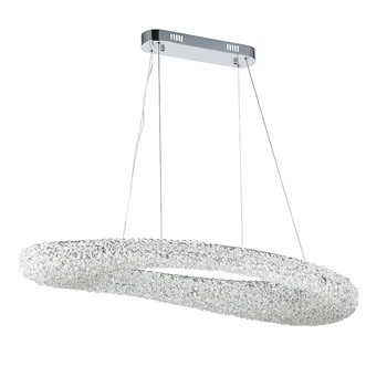 Потолочная декоративная светодиодная LED люстра 92 W Хром (26584)