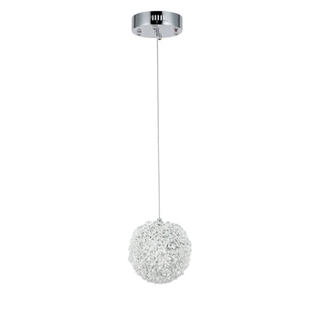Потолочная декоративная светодиодная LED люстра 16 W Хром (26578)