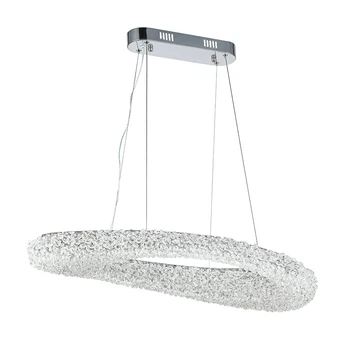 Потолочная декоративная светодиодная LED люстра 80 W Хром (26582)