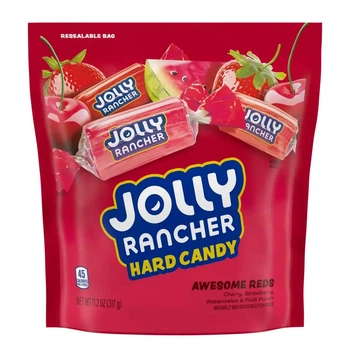 Цукерки Jolly Rancher Hard Candy Awesome Reds зі смаком вишні кавуна полуниці та фруктового пуншу 368g (2660)