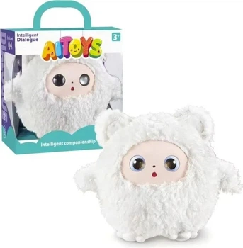 Інтерактивна м’яка іграшка зі штучним інтелектом Smart baby AI TOYS Ведмежа (білий) (001012782700)
