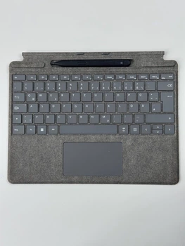 Клавіатура для планшета Microsoft Surface Pro Signature Keyboard QWERTZ Platinum (з тачпадом, з підсвіткою, німецька розкладка) (8X6-00065) - Б/В