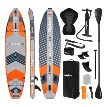 Доска SUP надувная Rebel Active PRO RBA-4518 335x84x15 см Orange (5901890127486)