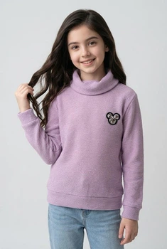 Светр для дівчинки SmileTime Shine Minnie ліловий, розмір 104 (ZY21-12-1)