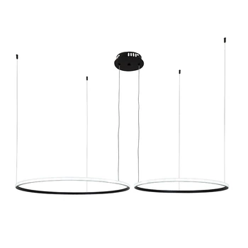 Потолочный декоративный светодиодный LED светильник 100 W Черный (22754)