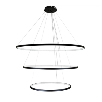 Потолочный декоративный светодиодный LED светильник 164 W Черный (24082)