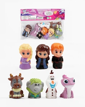 Пальчиковий театр Холодне сердце Frozen (7 гумових фігурок, висота 5 см, для розвитку мовлення)