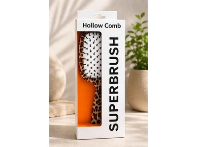 Гребень EСТЕТ Hollow Comb ЛЕО белый силиконовый ворс 21*9*5 см (211015)