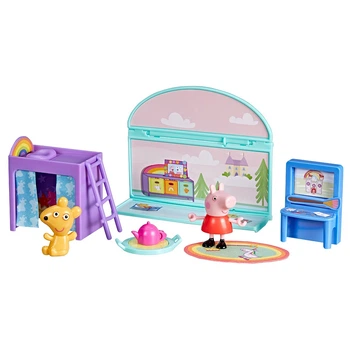 Игровой набор Peppa Figurines серии Комнаты — Комната Пеппы G2834, набор фигурок и мебели Свинка Пеппа