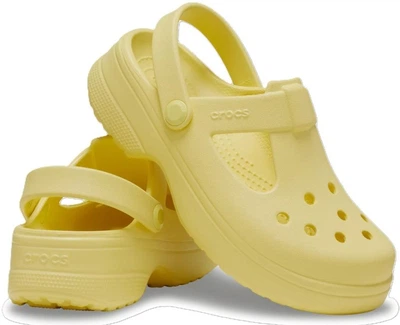 Дитячі крокси для дівчинки Crocs Classic Mary Jane Clog Daylily Yellow (32/33, жовтий)