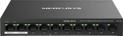 Коммутатор Mercusys MS110P 10*100Мбит/с 8*PoE/ 2 порта восходящей связи