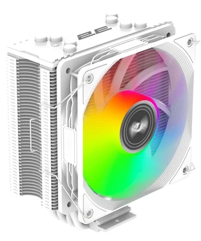 Кулер для процессора 2E Gaming Air Cool ACN120B ARGB, White (2E-ACN120W-ARGB), башенный, 4 тепловые трубки, 120 мм, до 180 Вт, Intel LGA1700 / AMD AM5