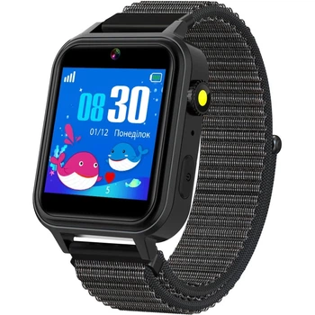 Смарт-годинник для дітей AmiGo GO10S Pro, Wifi, IP64, 2MP, 450mAh, 24h, Black UA UCRF
