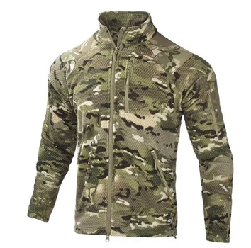 Мужская флисовая кофта Han-Wild Grid Fleece из вафельного флиса/соты с защитными нейлоновыми накладками, размер 3XL, Мультикам