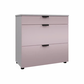 Комод VISENT Маніла 3ш 800х440х800 білий/рожевий