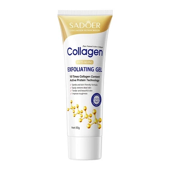 Пилинг-скатка для лица коллагеновая деликатная SADOER Collagen Anti-Aging Exfoliating Gel (50 г)