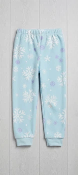 Дитячі теплі піжамні штани disney frozen (принцеси) для дівчинки 3-4 роки (104 см)