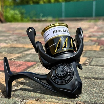 Котушка спінінгова Flagman BlackFire 3000S '23, легкий графітовий корпус, алюмінієва низькопрофільна шпуля