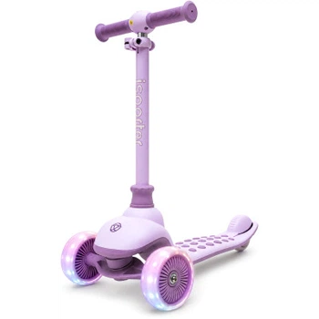 Самокат iSporter Deluxe LED пурпурный