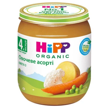 Детское пюре HiPP Овощное ассорти 125 г