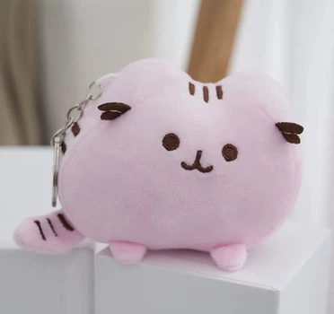 Мягкий брелок-игрушка Кит Пушин Pusheen розовый для ключей и сумки