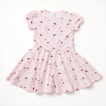 Сукня дитяча короткий рукав Green Cotton рожевий, 104 см (076867344)