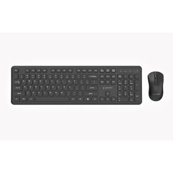Комплект клавіатура + миша Gembird KBS-WPS-01 Slim Pro Business бездротовий US розкладка Black (8716309136808)