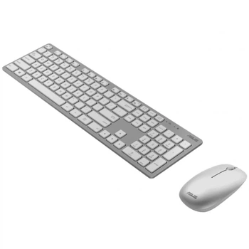 Комплект клавіатура + миша Asus W5000 бездротовий US розкладка White (4711387538500)