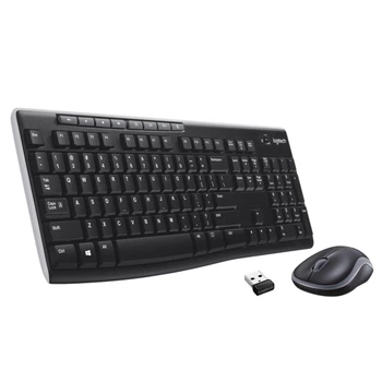 Комплект клавіатура + миша Logitech MK270 бездротовий USB 2.4 GHz US розкладка Black (5099206039148)