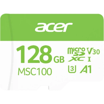 Карта памяти microSD 128Gb Acer MSC100 U3 A1 V30 (BL.9BWWA.337)