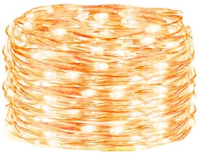 Girlanda LED na druciku Springos CL0082 200 LED Biały ciepły (5907719401171)