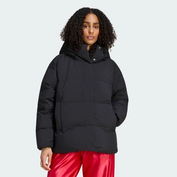 Женский пуховик HELIONIC DOWN PUFFER adidas KG1501 (M) черный (4068804646349)