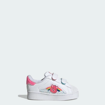 Детские кроссовки ADIDAS CARE BEARS SUPERSTAR LED LIGHTS COMFORT CLOSURE adidas KK2133 (21 EUR) белый (4068817602288)