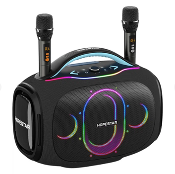 Портативная колонка HOPESTAR Party Box Ultra с 2-мя микрофонами 550W Черная