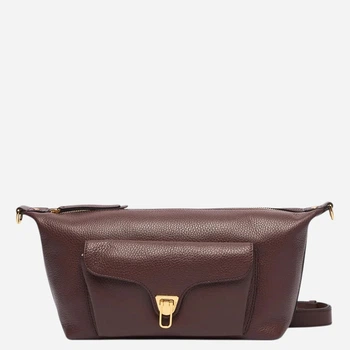 Torebka crossbody damska skórzana Coccinelle E1TFK150101-R49 Bordowa (800070363450)