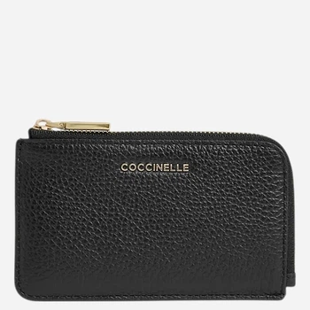 Etui na karty damskie skórzane Coccinelle E2MW517B901-001 Czarne (800070363512)