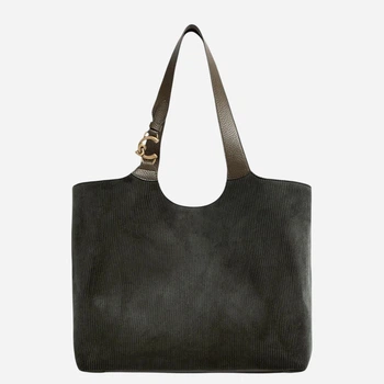 Torebka shopper damska materiałowa Coccinelle E1V3C110101-W25 Ciemnozielona (800070363530)