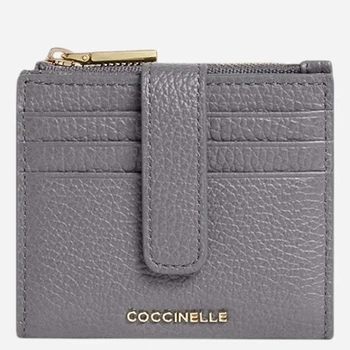 Etui na karty damskie skórzane Coccinelle E2MW511F701-Y18 Szare (800070363615)