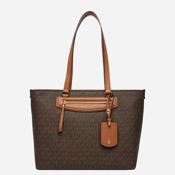 Torebka shopper damska duża Michael Kors 30S6GTVT2B-252 Brązowa (800070364523)