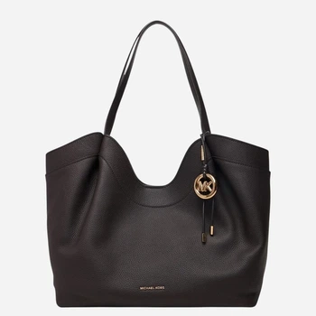 Сумка шопер жіноча з натуральної шкіри Michael Kors 30F6GY5T9L-251 Коричнева (800070364531)