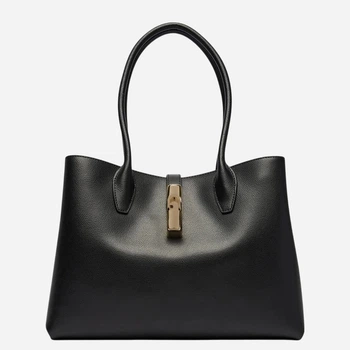 Сумка шопер жіноча з натуральної шкіри Furla WB01978ARE000O60001007 Чорна (800070364651)