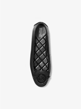 Мокасины MICHAEL Michael Kors Lillie Leather Moccasin чёрные (размер 34)