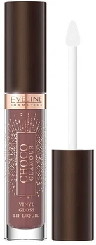 Pomadka w płynie Eveline Choco Glamour Vinyl Gloss Lip Liquid 02 Deep Cherry Chocolate 4.5 ml (5903416058892)